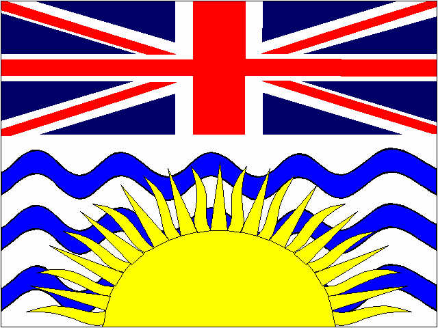 Vlag van British Columbia BRITCOLM