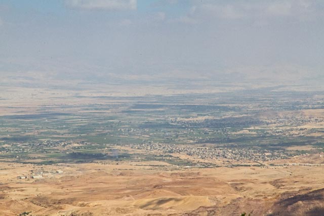 Zicht op Jericho vanaf Mt. Nebo